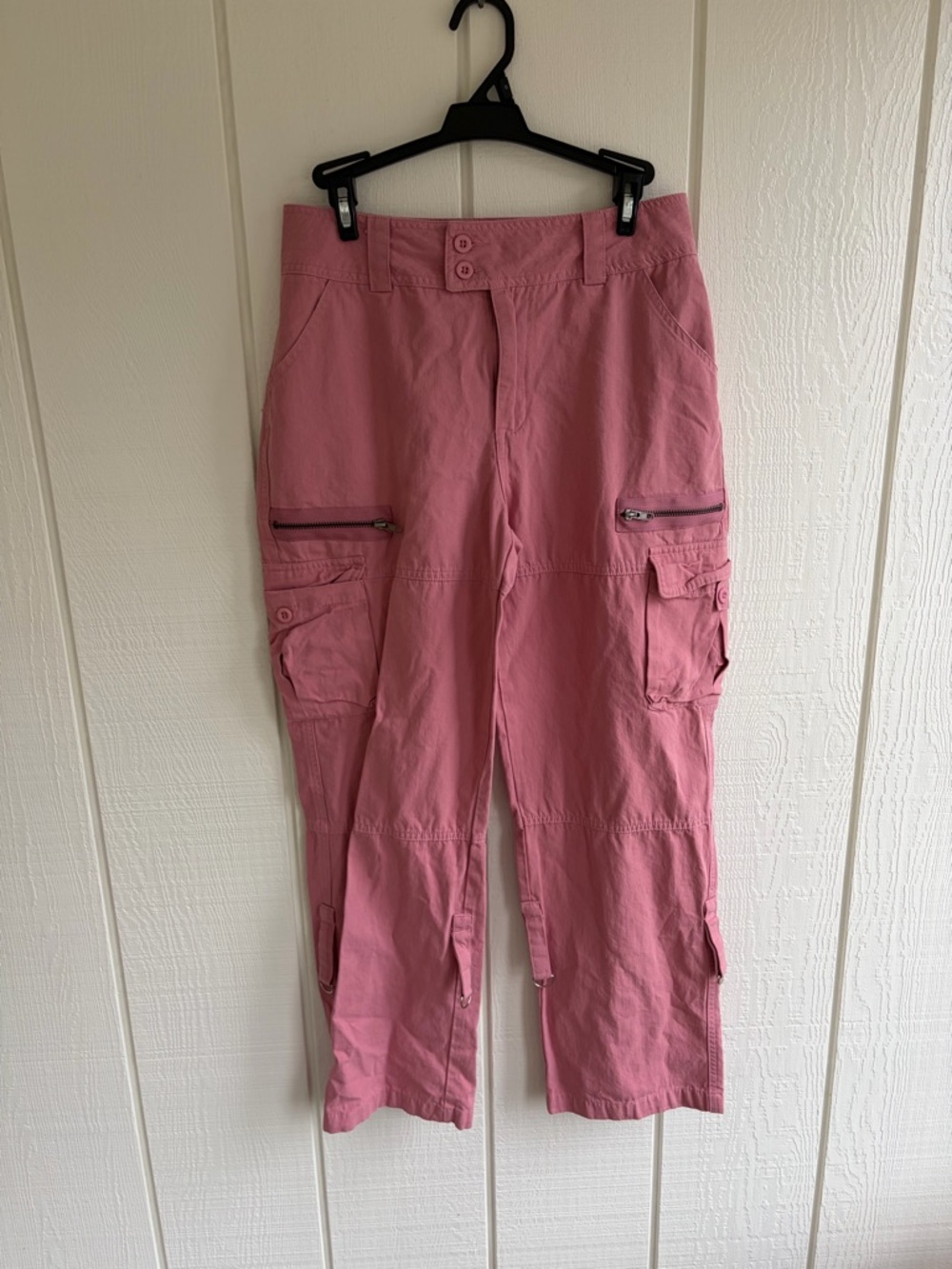 Dusty Rose High-Waist Casual Pants - XS